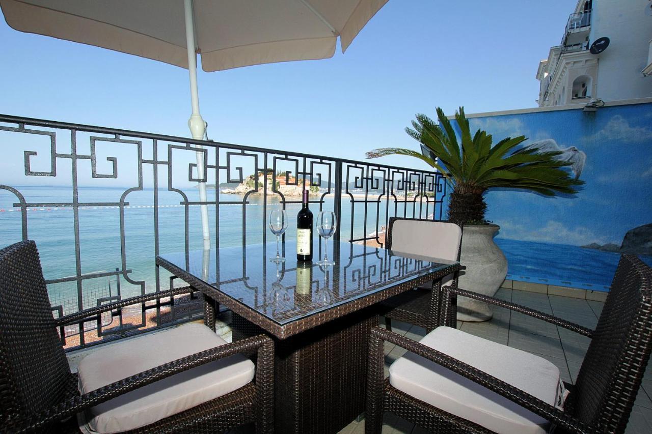 Appartement Studio Apartman Sveti Stefan Extérieur photo